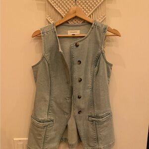 Banana Republic Light Wash Denim Vest
